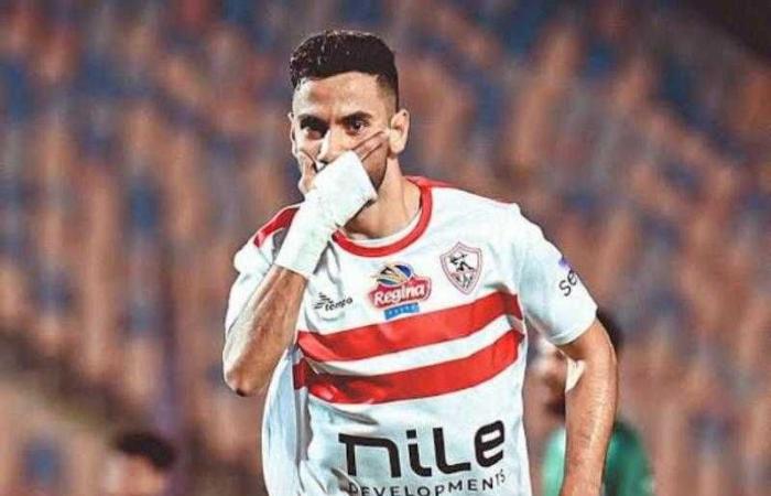 ناصر ماهر يتقدم للزمالك بمرمى البنك الأهلى بالدقيقة 38