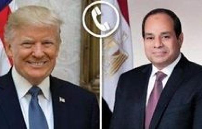 الرئيس السيسي يجرى اتصالاً هاتفياً بـ دونالد ترامب لتهنئة على فوزه بالانتخابات الرئاسية الأمريكية