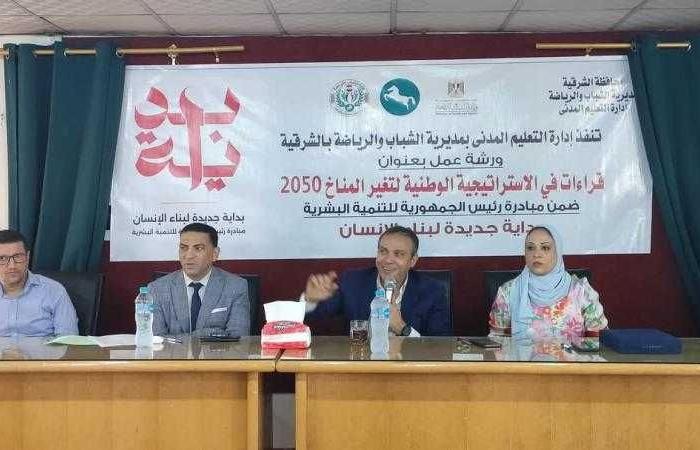 وزارة الشباب تعقد ورشة تدريبية حول قراءات في الإستراتيجية الوطنية لتغير المناخ 2050