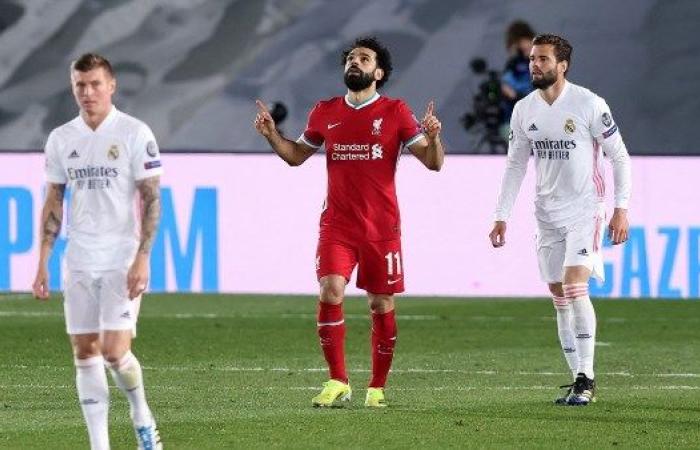 محمد صلاح  أمام ريال مدريد ينتظر هدفه الـ50 مع ليفربول في دوري أبطال أوروبا