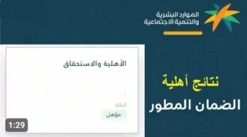 رسمياً .. موعد إعلان عن نتائج أهلية الضمان المطور لشهر أغسطس 2024 عبر الموارد البشرية