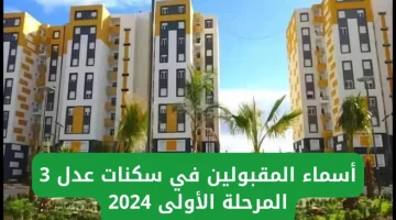 رابط مباشر .. طريقة الاستعلام عن أسماء المقبولين في سكنات عدل 3 المرحلة الأولى AADL 2024