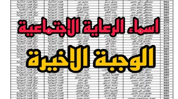 “من هنا” استعلم عن أسماء المشمولين بالرعاية الاجتماعية الدفعة الأخيرة 2024 من خلال منصة مظلتي