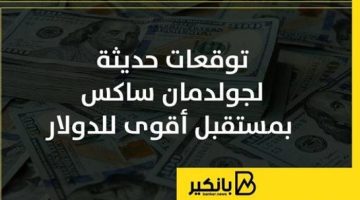 توقعات حديثة لجولدمان ساكس بمستقبل أقوى للدولار