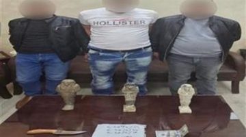 سقوط 3 أشخاص بحوزتهم تماثيل فرعونية في الزيتون