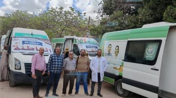 فحص وتوفير العلاج لـ1400 حالة في حملة مجانية ببني سويف