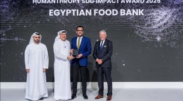 بنك الطعام المصري يفوز بجائزة هيومانثروبي للريادة في تحقيق أهداف التنمية المستدامة