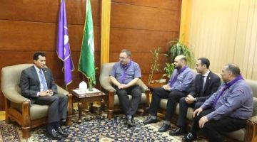 وزير الشباب والرياضة يلتقي الأمين العام للمنظمة العالمية للحركة الكشفية بالإنابة