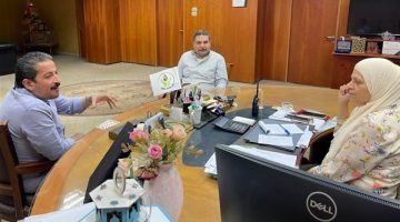 مياه بني سويف تبحث التعاون مع مصر الخير لتوصيل المياه للأسر الأولى بالرعاية