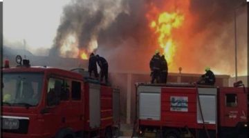 نشوب حريق بعدد من المنازل بقرية ابنهس بالمنوفية