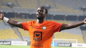 ياو انور يسجل الهدف الرابع للبنك الأهلي في شباك بيراميدز بالدوري