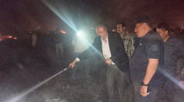 محافظ الغربية يعلن السيطرة على حريق شونة كتان بالعزيزية بعد معركة مع النيران استمرت لساعات