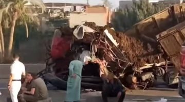 مصرع سائقين أثر حادث تصادم بالمنوفية