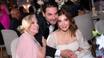 تزغرد وترقص وتغني مع رامي صبري.. آصالة تشبع البهجة فى زفاف نجل شقيقتها