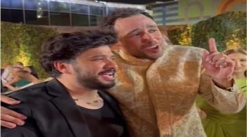 بالطراز الهندي.. مصطفي حجاج يشارك في حفل زفاف لاعب الاسكواش رامي عاشور