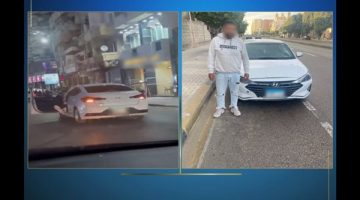 الداخلية تضبط المتهم بالاستعراض بسيارة فى الطريق