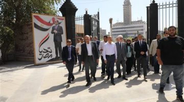 محافظ القاهرة ومستشار رئيس الجمهورية في جولة تفقدية لمتابعة أعمال التطوير الجارية