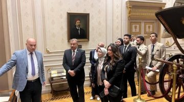 طلاب جامعة بنها في زيارة لمجلس النواب المصري