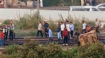مصرع قائد جرار زراعي في حادث تصادم مع قطار بإيتاي البارود