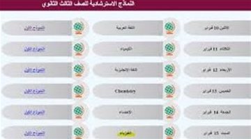 النماذج الاسترشادية الجديدة للثانوية العامة 2025