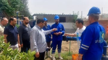 رئيس مياه المنوفية يتفقد بعض محطات مياه الشرب بمركز السادات