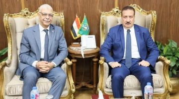 محافظ المنوفية يلتقى رئيس الجامعة ويشيد بإدراجها ضمن تصنيف “U.S. News”