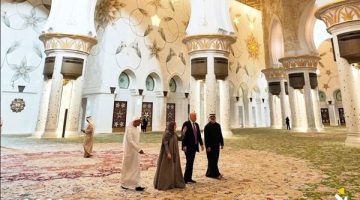 ترامب وولي عهد أبوظبي يزوران جامع الشيخ زايد