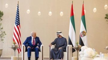 ترامب وبن زايد يبحثان التعاون الاقتصادي وجهود وقف إطلاق النار في غزة