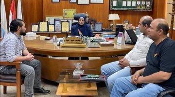 مياه بنى سويف تستقبل الجهاز التنظيمي فى إطار جولاته لتفقد محطات الصرف الصحي