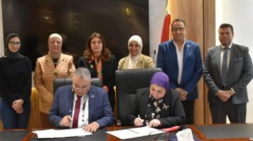 رئيس جامعة مدينة السادات تشهد توقيع بروتوكول مع جامعة بدر بالقاهرة