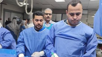 مستشفيات جامعة المنوفية تُجري عمليتي قسطرة ناجحتين لطفلتين من فلسطين