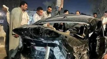 عاجل.. إصابة 10 أشخاص بحادث تصادم 5 سيارات أعلى الطريق الدائري بالسلام (صور)