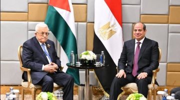 الرئيس السيسي يلتقي نظيره الفلسطيني بموسكو