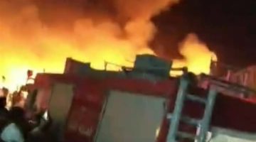 حريق ضخم يلتهم كنيسة ماري جرجس بقفط.. وتحرك سريع من قوات الإطفاء