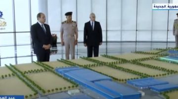 الرئيس السيسي يفتتح المرحلة الثانية لشركة السويس للصلب